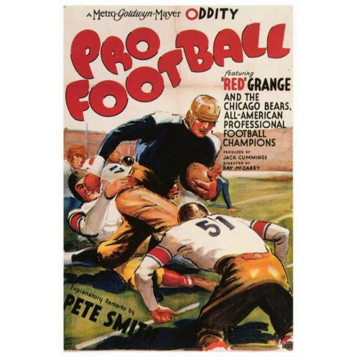 Pro Football Movie Poster Print 27x40 for sports fans