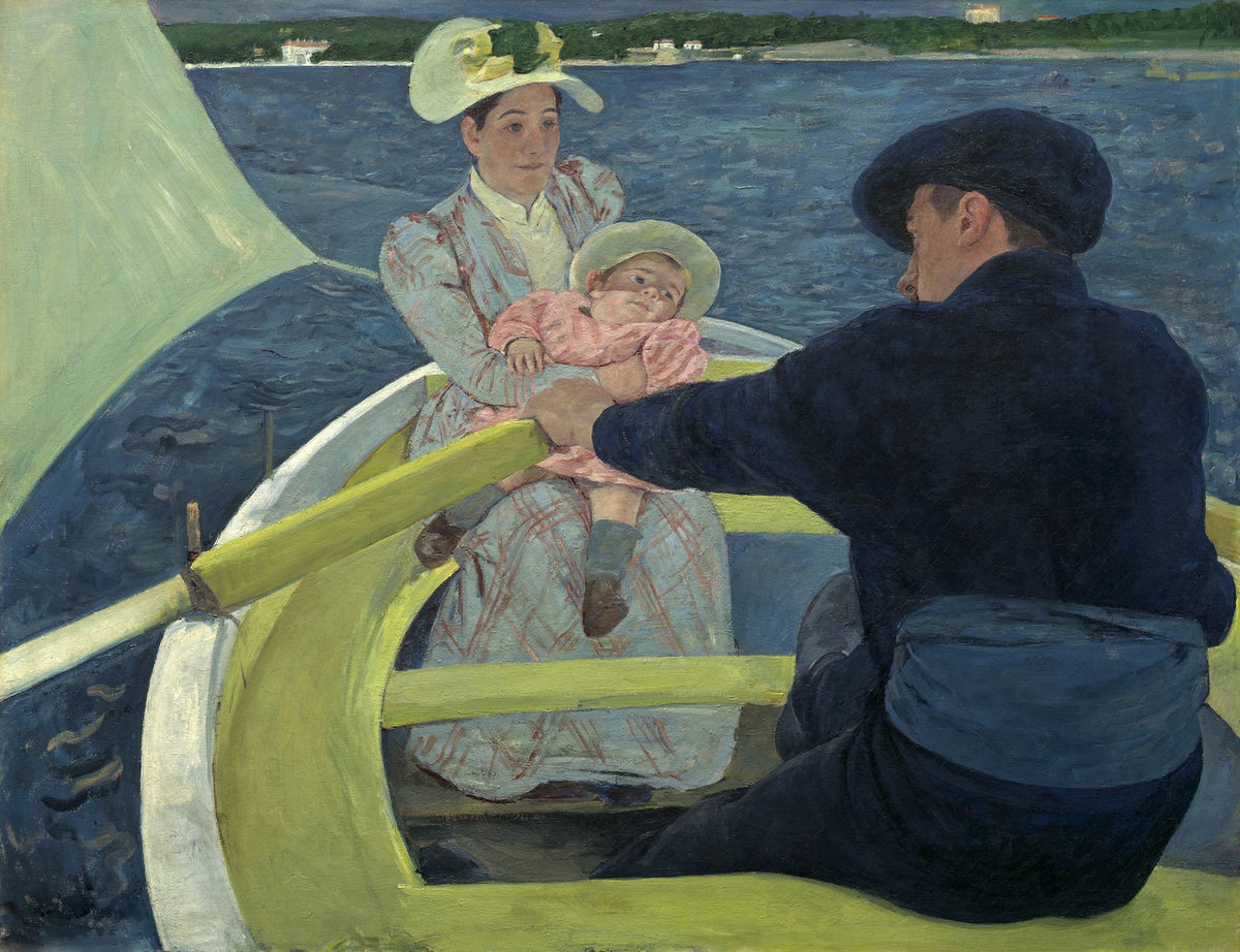 The Boating Party Poster Print showcasing serene leisure and charm.