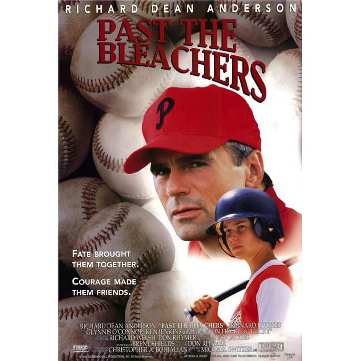 'Past the Bleachers' movie poster print featuring vibrant colors and dramatic imagery.