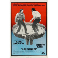 A Gunfight Movie Poster Print showcasing classic cinema action.