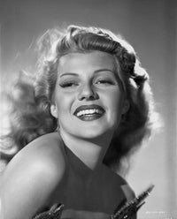 Rita Hayworth black and white portrait photo print