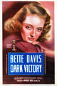 Dark Victory movie poster print featuring Bette Davis, 1939, 11x17
