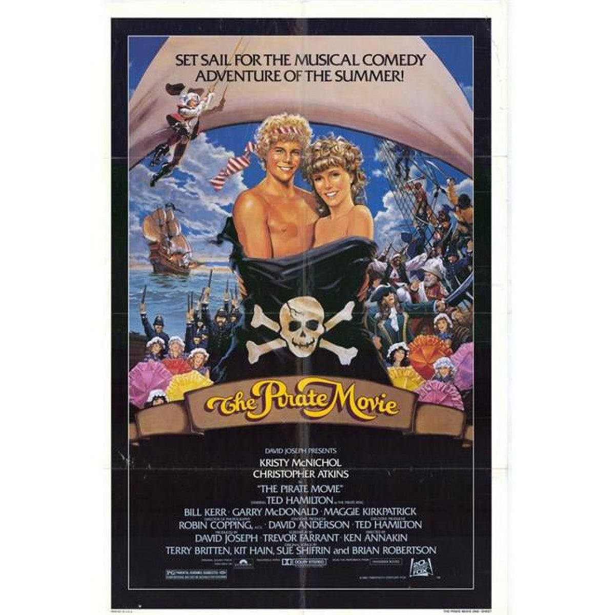 The Pirate Movie classic film poster print in vibrant colors.