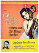 Cat On A Hot Tin Roof movie poster featuring Elizabeth Taylor and Paul Newman, 1958