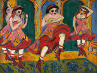 Czardas Dancers Art Print by Ernst Ludwig Kirchner