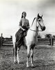 Audrey Hepburn riding a horse photo print