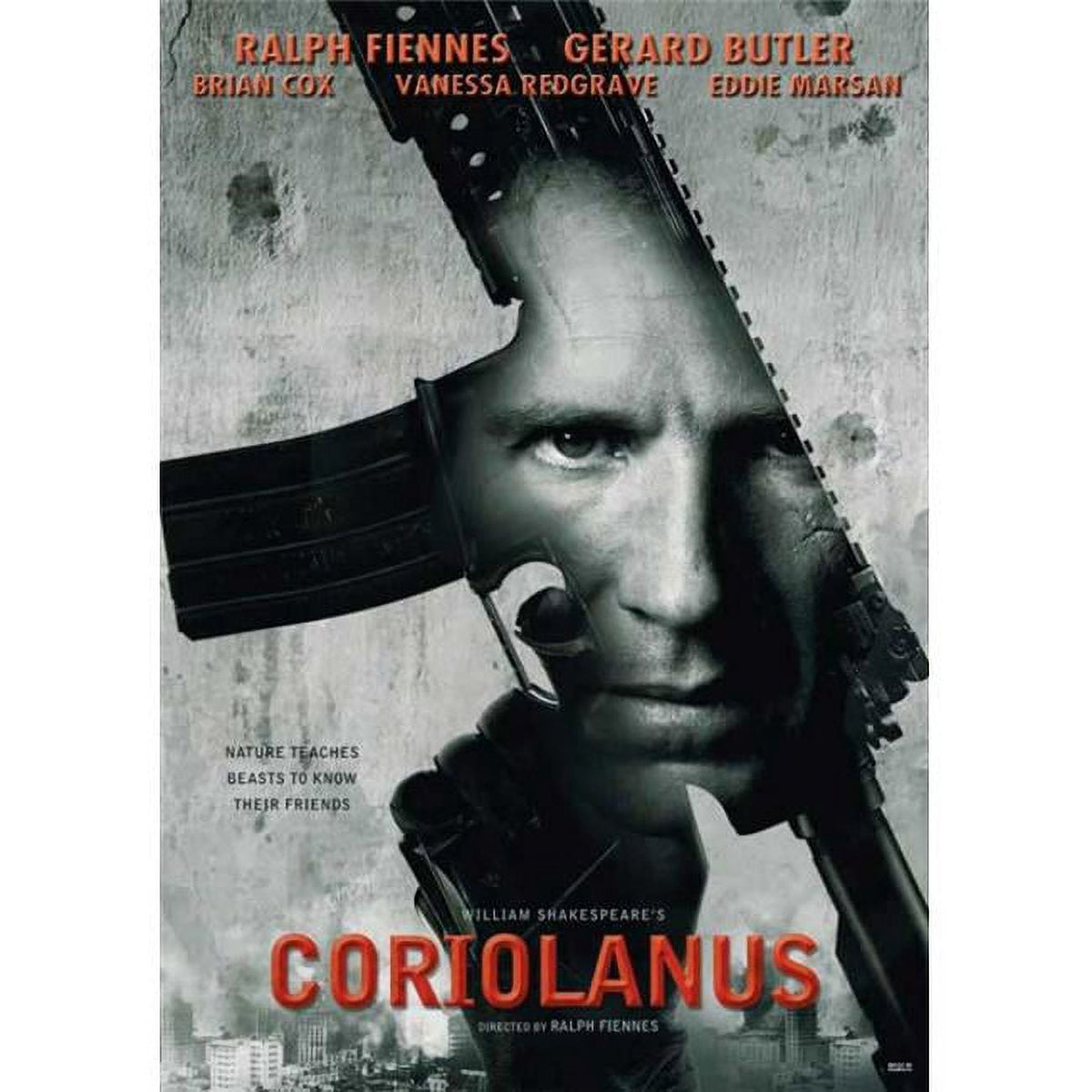 Coriolanus movie poster print measuring 27x40 inches.