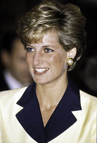 Princess Diana smiling photo print, available in multiple sizes.