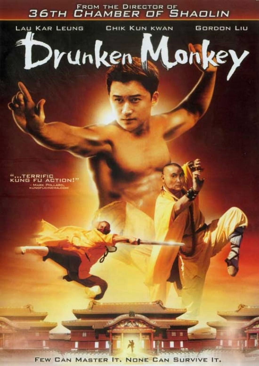 Drunken Monkey Movie Poster 11x17 print featuring vibrant colors.