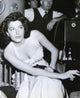 Ava Gardner Smoking Photo Print showcasing classic Hollywood glamour