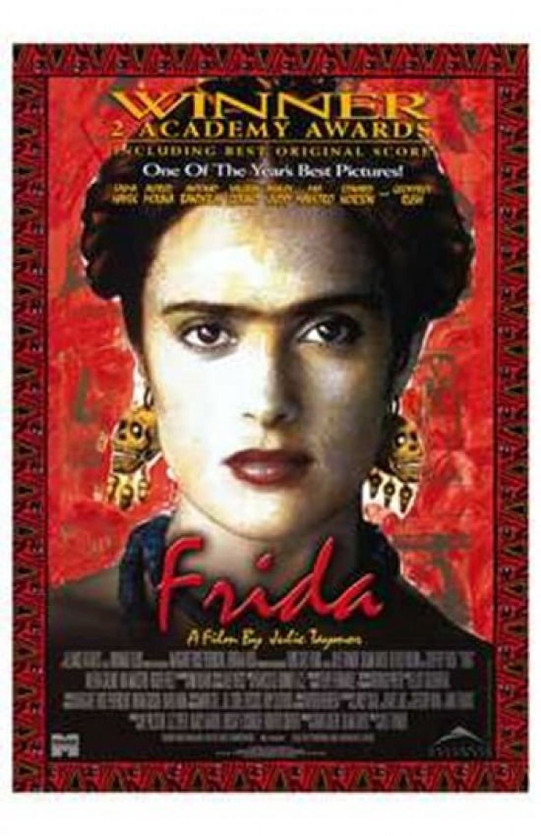 Frida Kahlo movie poster 11x17 print showcasing vibrant colors.