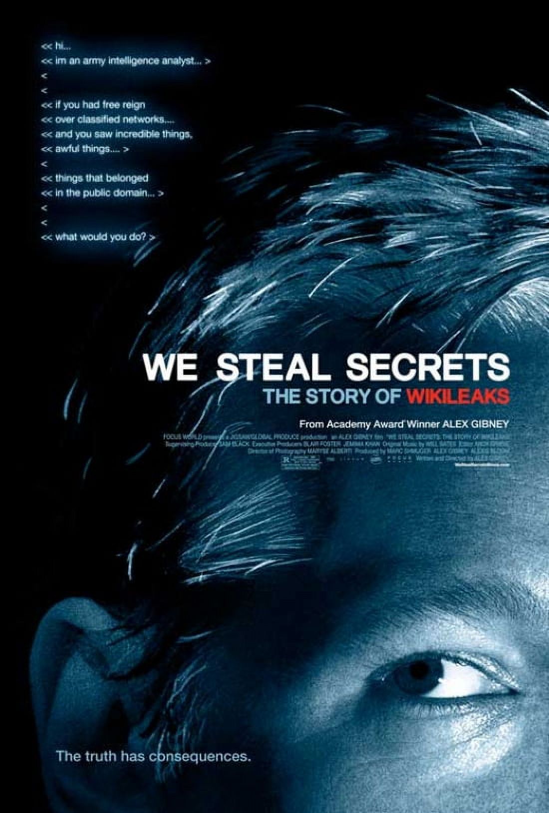 We Steal Secrets: The Story of WikiLeaks Movie Poster Print
