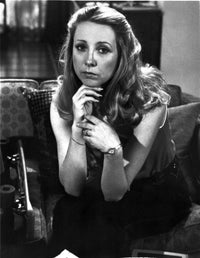 Teri Garr seated black and white photo print