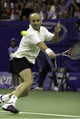 Andre Agassi playing tennis photo print in action.