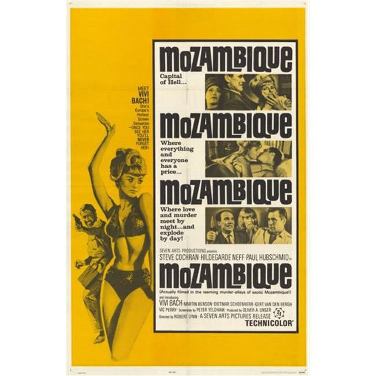 Mozambique movie poster print in vibrant colors, 11x17 size.