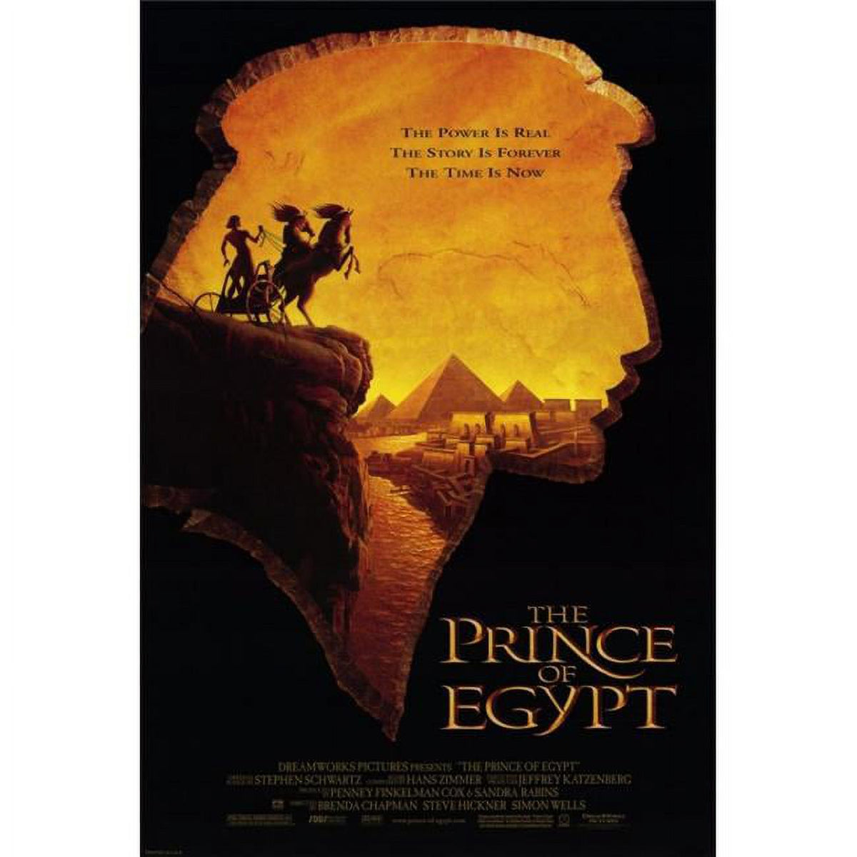 Prince of Egypt movie poster in 11x17 size featuring vibrant visuals.