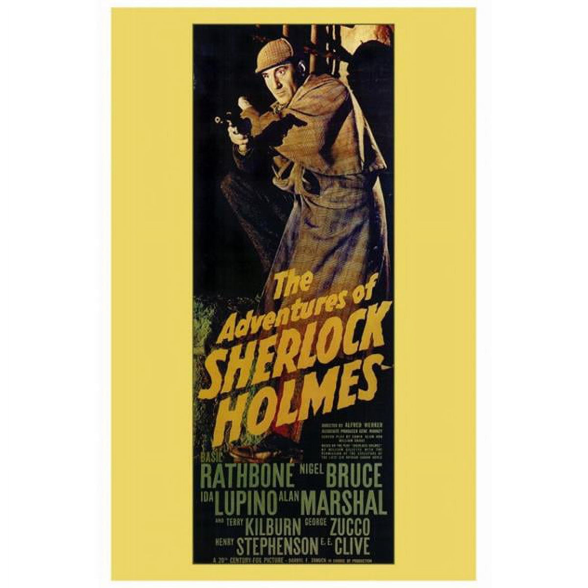The Adventures of Sherlock Holmes Movie Poster Print 27x40