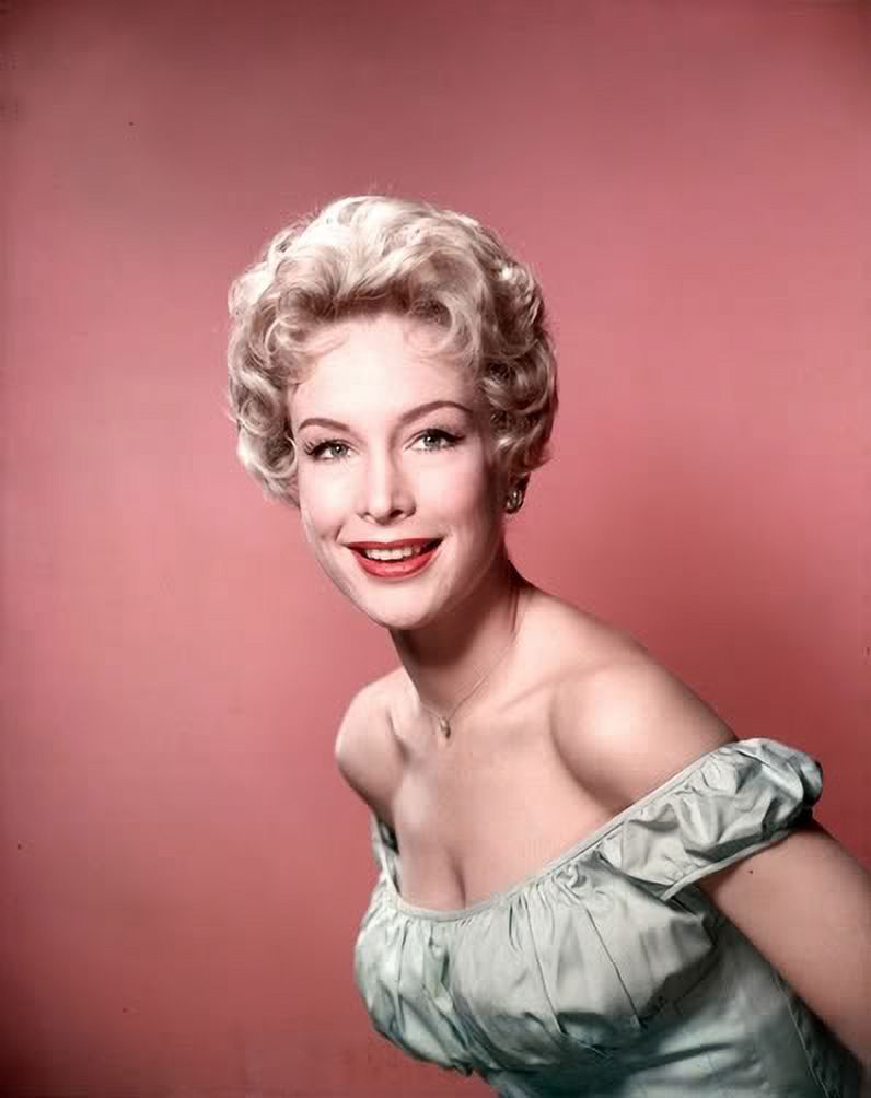 Barbara Eden photo print with a red background - multiple sizes available.