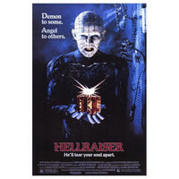 Hellraiser Movie Poster Print showcasing iconic horror imagery.