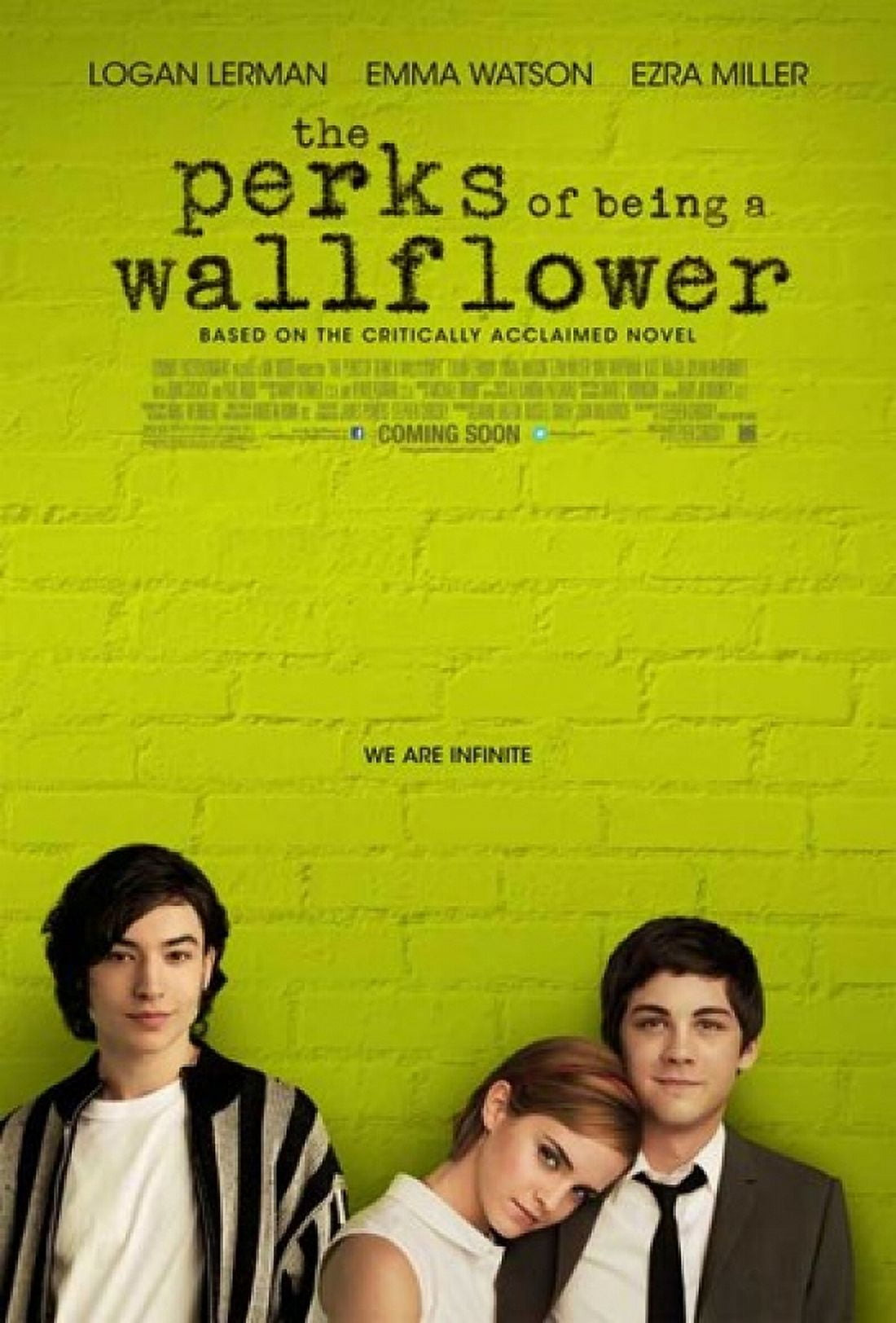 The Perks of Being a Wallflower movie poster 11x17