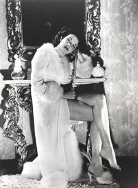 Jane Russell iconic photo print in bath robe