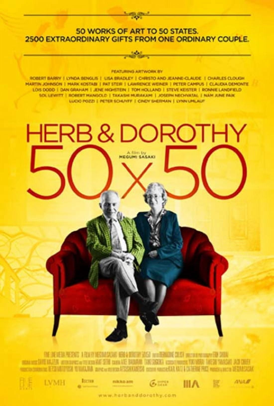 Herb & Dorothy Movie Poster 50x50 in 11x17 size