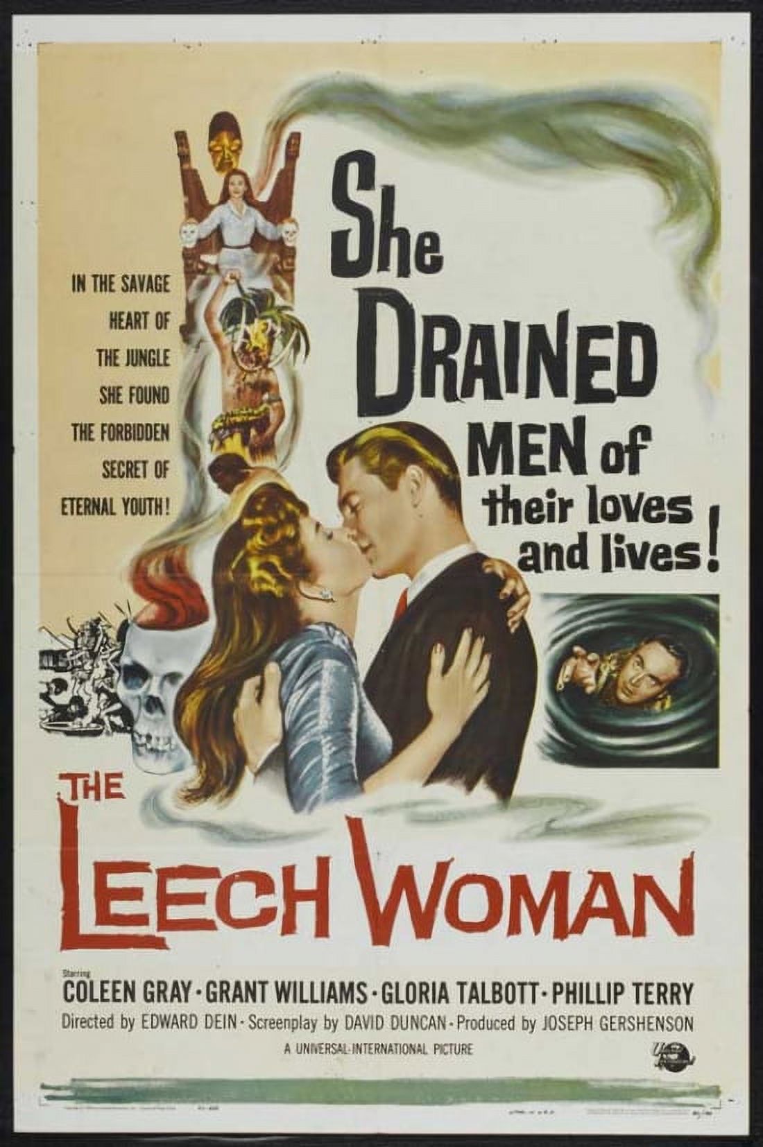 The Leech Woman classic movie poster print in 27 x 40 size