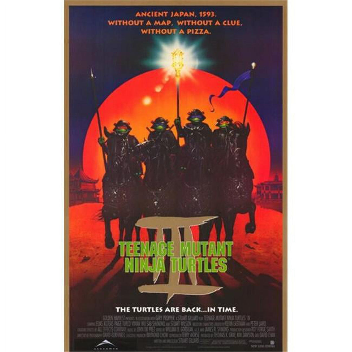 Teenage Mutant Ninja Turtles 3 Movie Poster 11x17