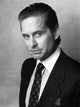 Michael Douglas wearing a suit photo print, iconic celebrity style