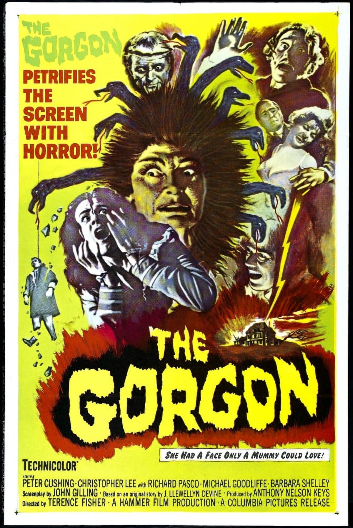 Prudence Hyman as The Gorgon Movie Masterprint Poster (1964)