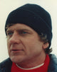 Close-up portrait photo print of Robert Foxworth looking away.