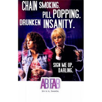 Absolutely Fabulous Movie Poster 11x17 print showcasing Edina and Patsy.