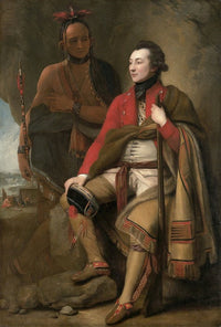Colonel Guy Johnson and Karonghyontye art print by Benjamin West