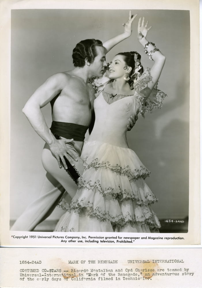 Cyd Charisse and Ricardo Montalban classic Hollywood photo print.