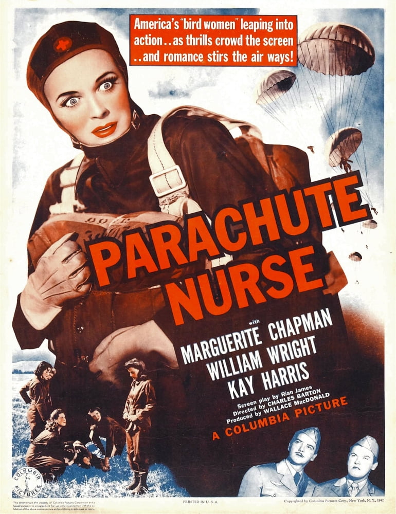 Parachute Nurse movie masterprint poster featuring Marguerite Chapman from 1942.