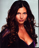 Charisma Carpenter headshot photo print in purple velvet top.