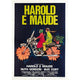 Harold and Maude movie poster featuring Ruth Gordon and Bud Cort - Italian film art (11x17)