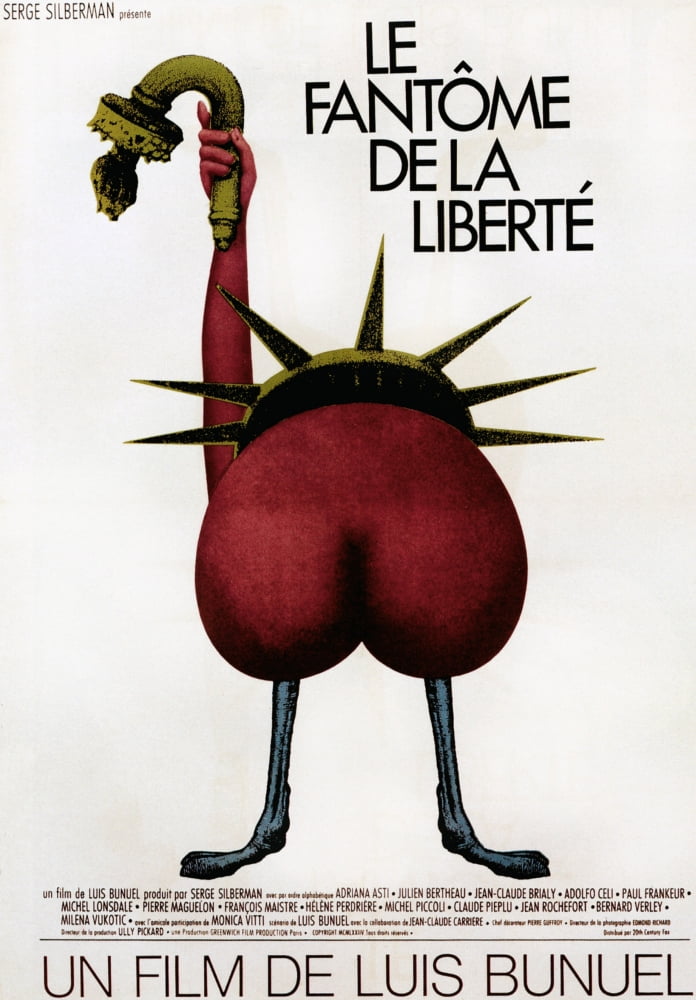 Le Fantome De La Liberte movie poster art from the 1974 film.