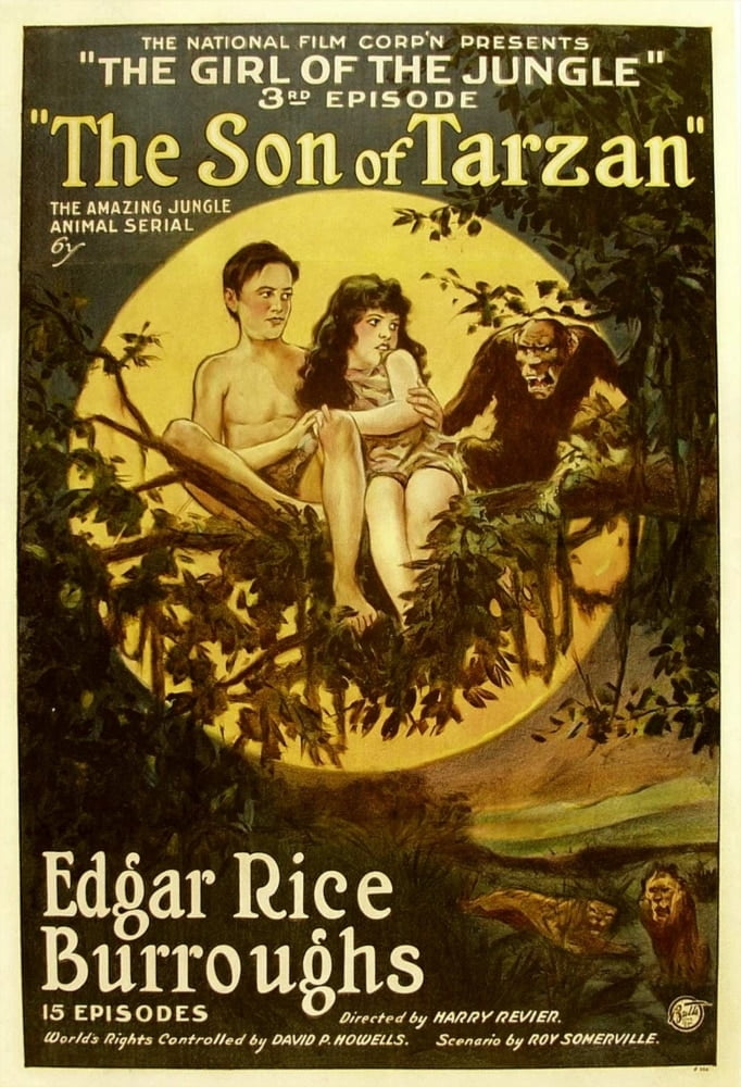 The Son of Tarzan movie masterprint poster featuring Gordon Griffith and Mae Giraci in Episode 3: The Girl of the Jungle