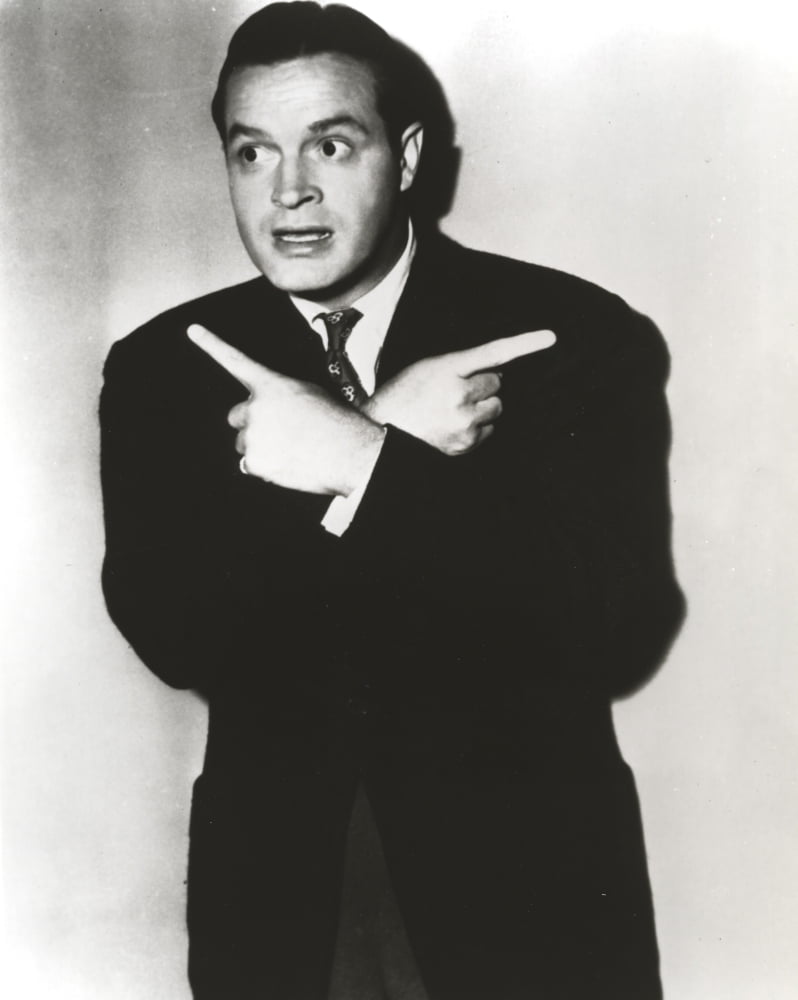 Bob Hope pointing fingers pose tuxedo photo poster print