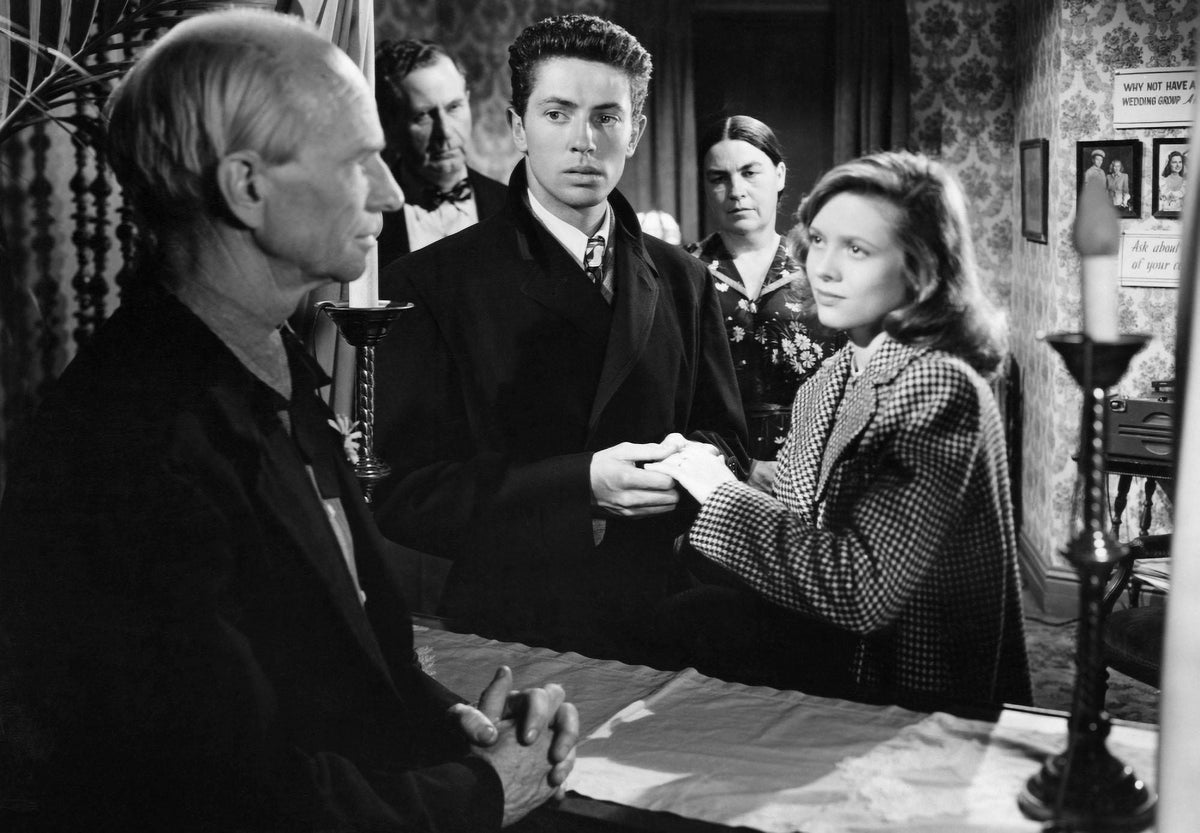 They Live By Night movie photo print featuring Ian Wolfe and Farley Granger