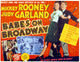 Babes On Broadway movie masterprint poster featuring Judy Garland and Mickey Rooney