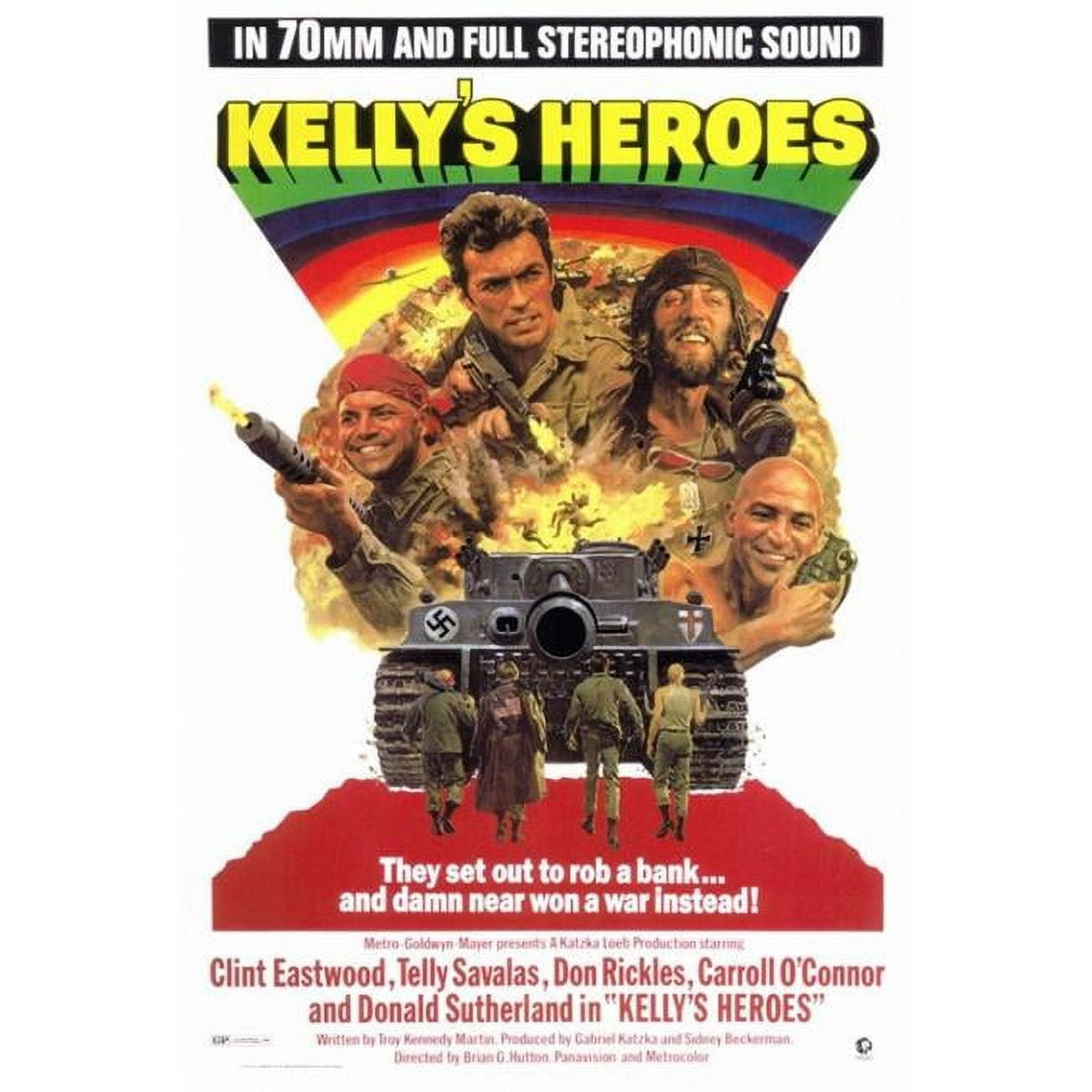 Kelly's Heroes Movie Poster Print 27x40