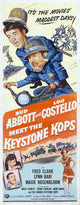 Abbott and Costello Meet the Keystone Kops Movie Poster in 14x36 size.
