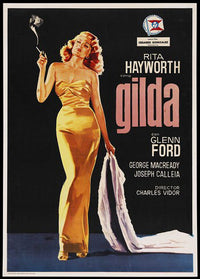 Gilda movie poster featuring classic film art in 11 x 17 size.