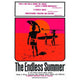 The Endless Summer Movie Poster Print featuring vibrant surf imagery.