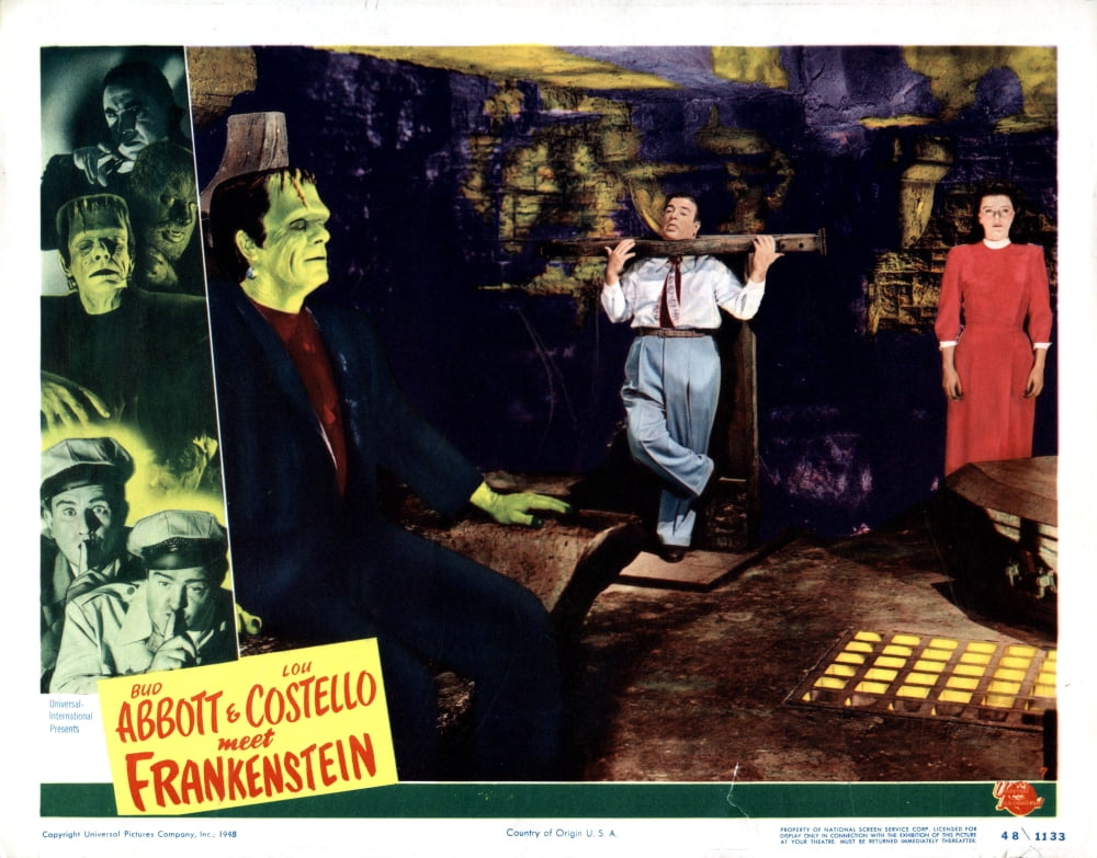 Abbott and Costello Meet Frankenstein movie poster print.