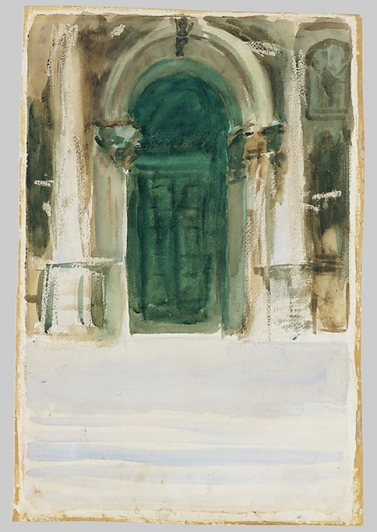 Green Door at Santa Maria della Salute art print by John Singer Sargent