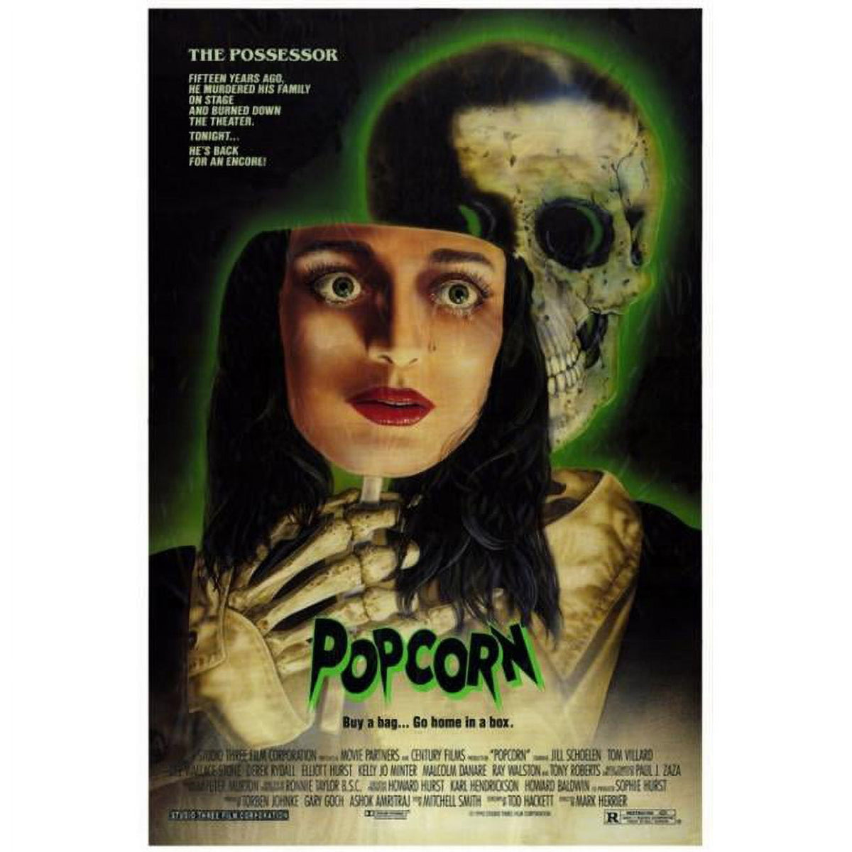 Popcorn Movie Poster Print in 27x40 size, perfect for home theaters.