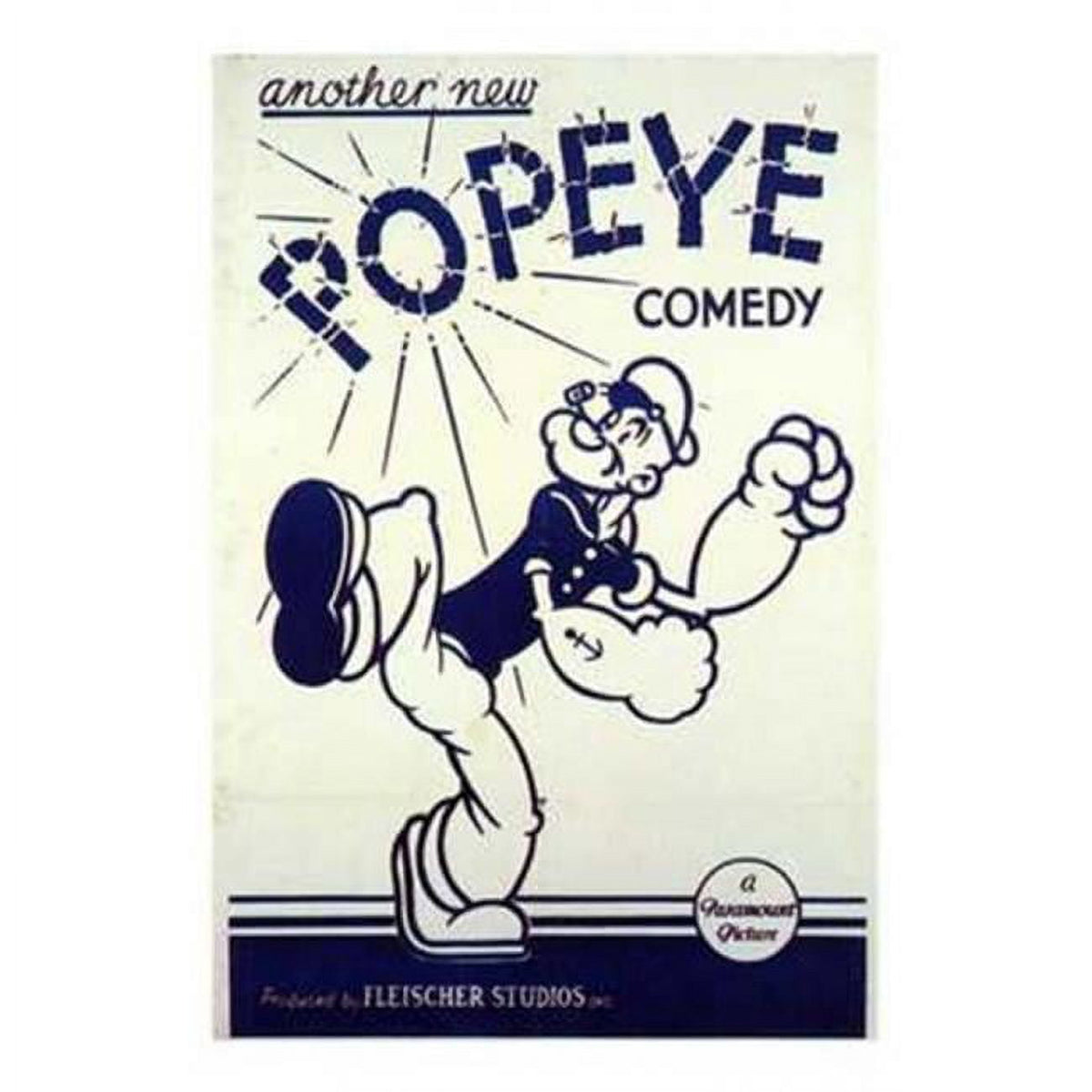 Another New Popeye Comedy Movie Poster 11x17 - Vintage Animation Art